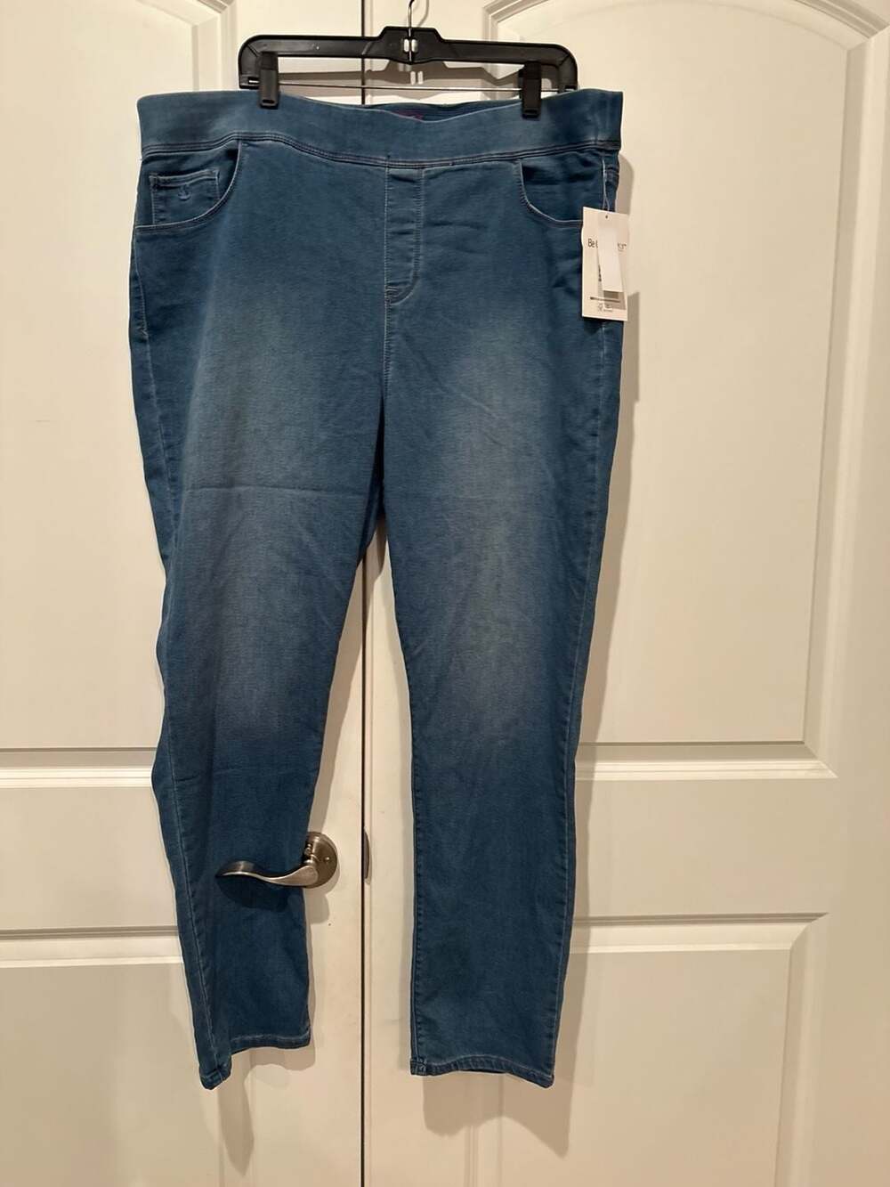 Gloria Vanderbilt Amanda Pull On Jeans Size 2X Borgo Blue Denim New
